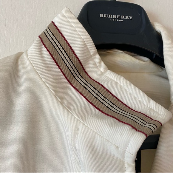 Burberry white cotton jacket - size medium - Picture 2 of 6